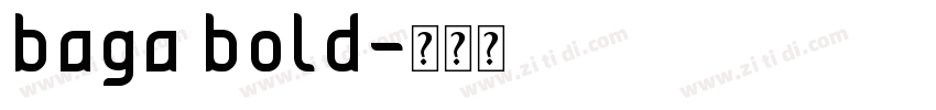 baga bold字体转换
